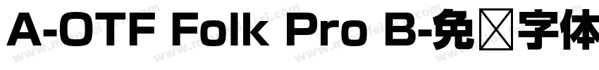 A-OTF Folk Pro B字体转换